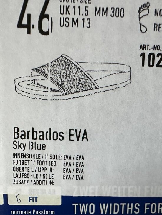 NEW Birkenstock Barbados Men Sandals Size 13/EURO 46